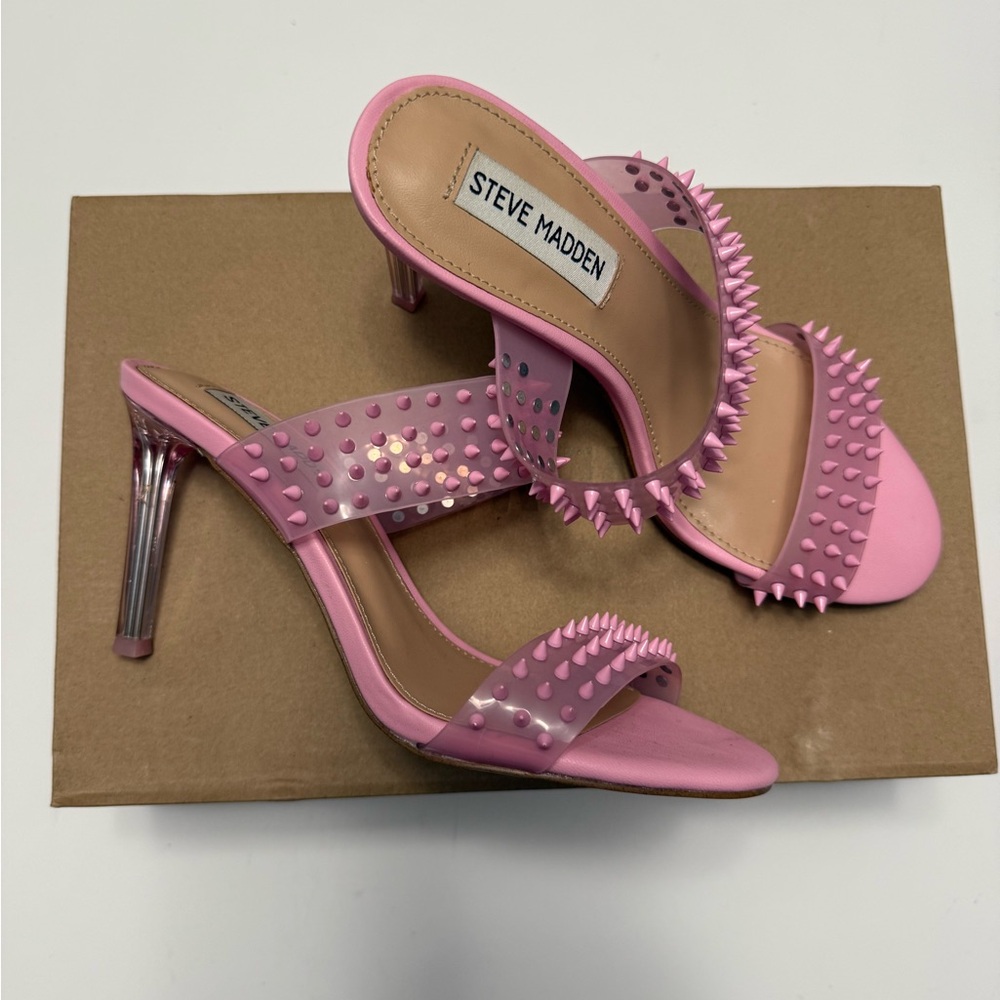 Steve Madden Pink Spiked Heels